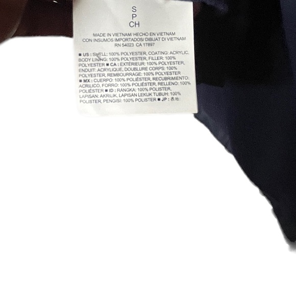 Old Navy Dark Blue Puffer Vest Full Zip fleece Lined Size-small - Picture 8 of 9